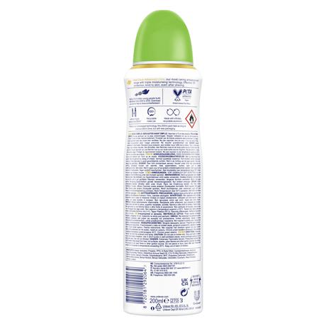 Dove Advanced Care Cucumber & Green Tea Deodorant Spray 200 ML