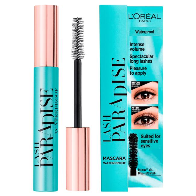 L'Oréal Paris Lash Paradise Mascara Waterproof Zwarte Volume