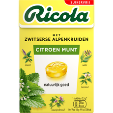 Ricola Kruidenpastilles Lemon Mint Suikervrij