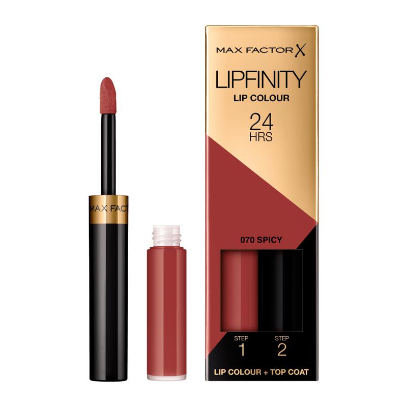 Max Factor Lipfinity Lip Colour 2-Step Long Lasting Lipstick 070 Spicy