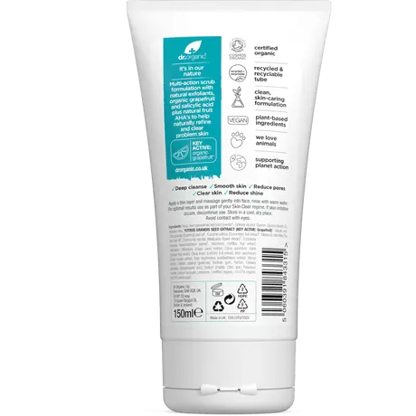 Dr. Organic Skin Clear Exfoliating Scrub 150 ML