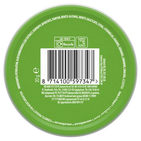 Vaseline Aloë Vera Petroleum Jelly Lippenbalsem