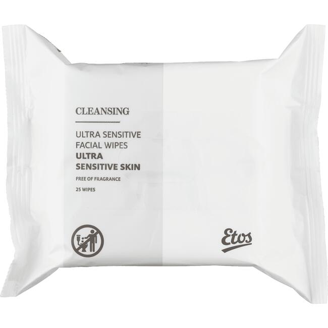 Etos Ultra Sensitive Cleansing Wipes 25 stuks