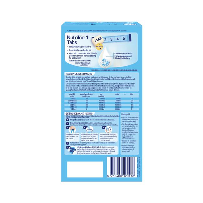 Nutrilon 1 Opvolgmelk 0-6M Tabs