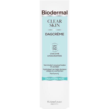 Biodermal Clear Skin Dagcrème Spf50 40 Ml