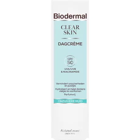 Biodermal Clear Skin Dagcrème Spf50 40 Ml
