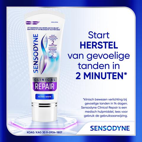 Sensodyne Clinical Repair Active White Tandpasta - 75ML