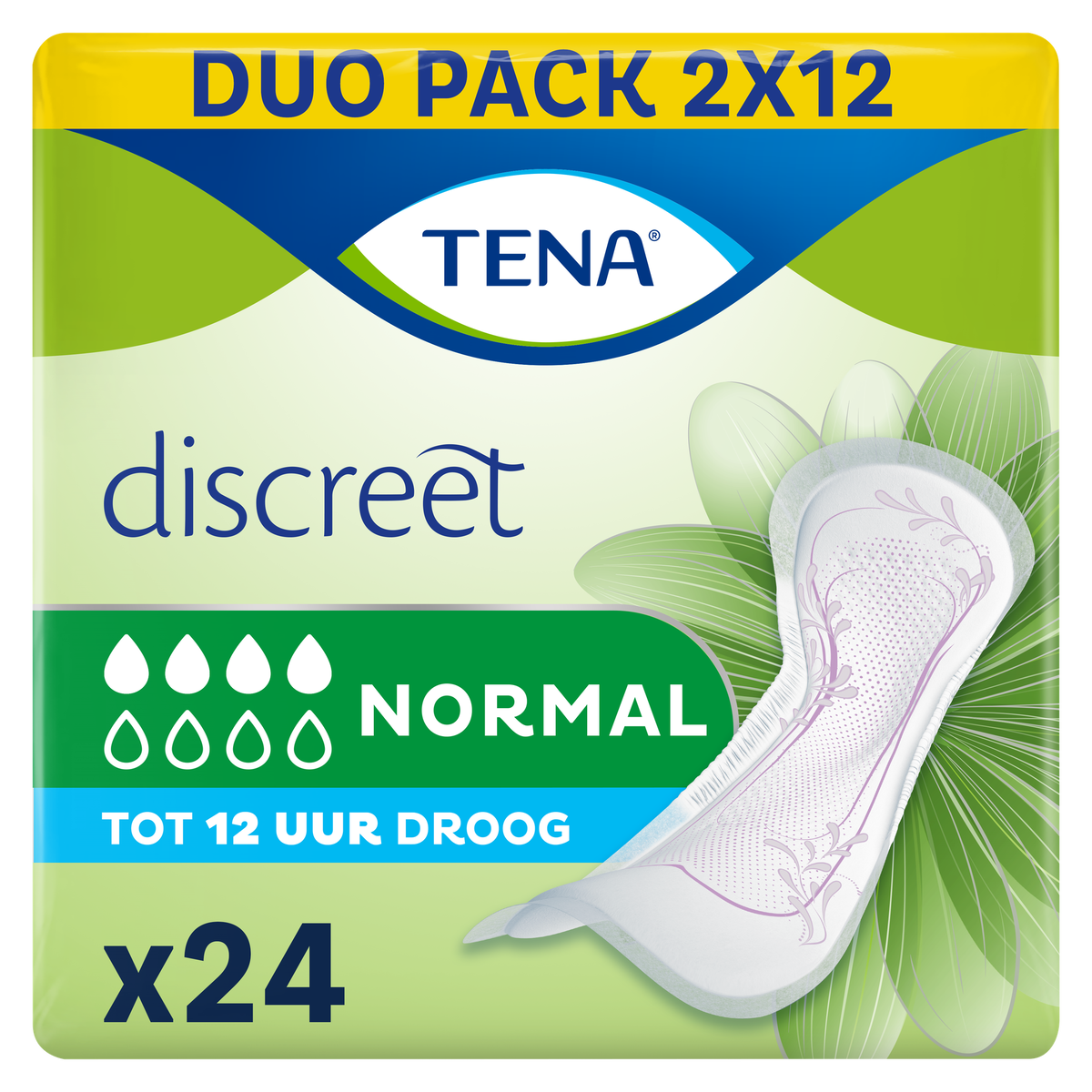Tena Discreet Normal Incontinentieverband 2x12 - 24 stuks