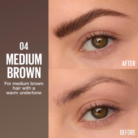 Maybelline New York Brow Inserts Wenkbrauw Multiplier 4 Medium Brown