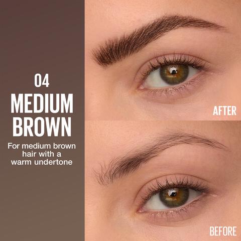 Maybelline New York Brow Inserts Wenkbrauw Multiplier 4 Medium Brown