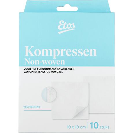 Etos Gaaskompressen 10 x 10 CM 10 stuks