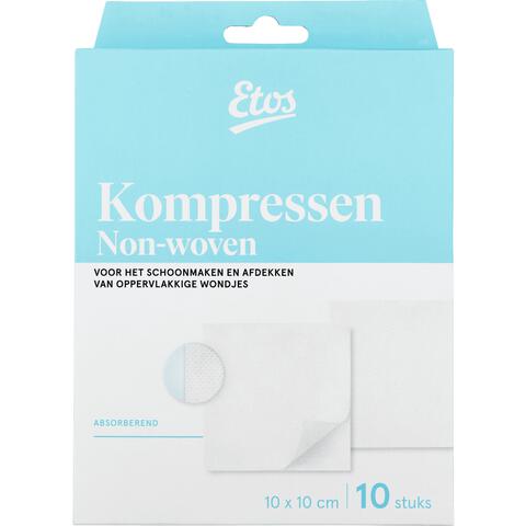 Etos Gaaskompressen 10 x 10 CM 10 stuks
