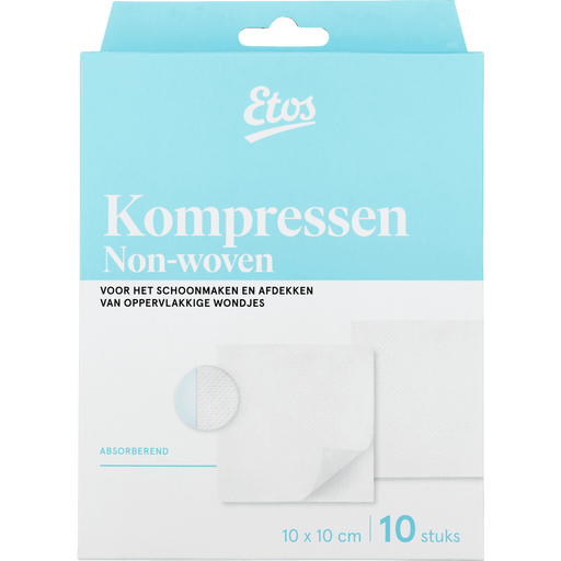 Etos Gaaskompressen 10 x 10 CM 10 stuks