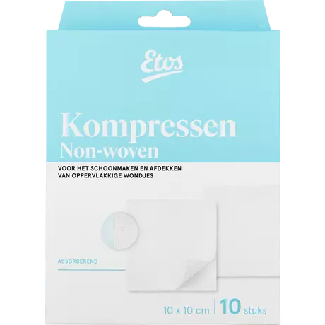 Etos Gaaskompressen 10 x 10 CM 10 stuks