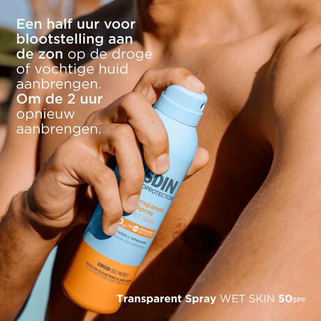 ISDIN Transparent Zonnebrand Spray Wet Skin SPF50 250 ML  