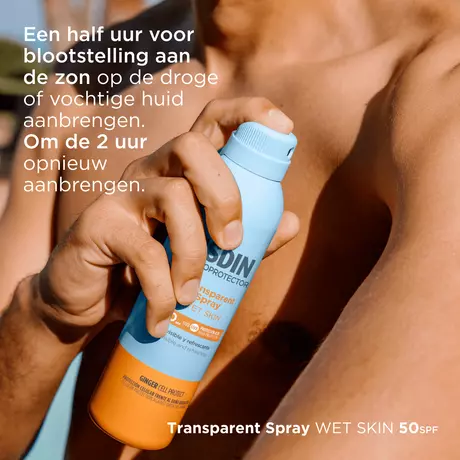 ISDIN Transparent Zonnebrand Spray Wet Skin SPF50 250 ML &nbsp;