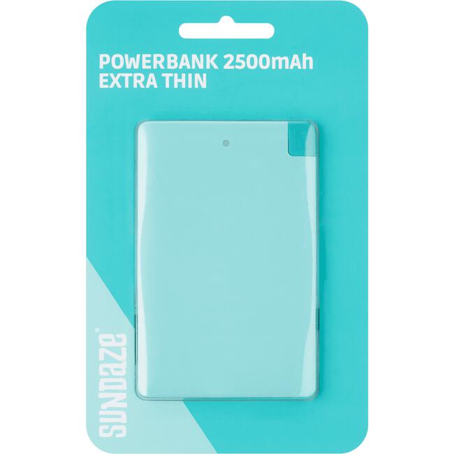 Sundaze Powerbank Extra Thin 2500 mAh Blue
