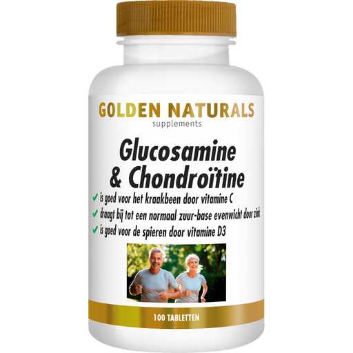 Golden Naturals Glucosamine & Chondroïtine Tabletten 100 stuks