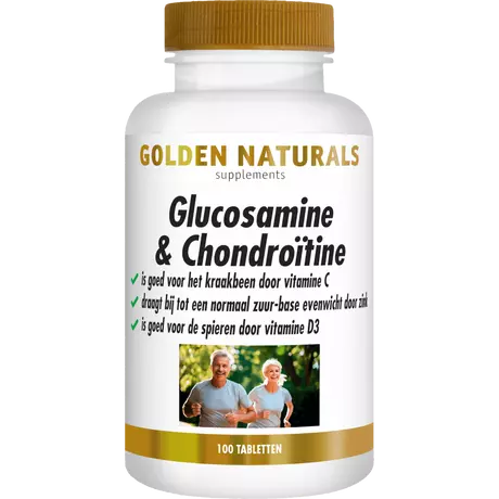 Golden Naturals Glucosamine & Chondroïtine Tabletten 100 stuks
