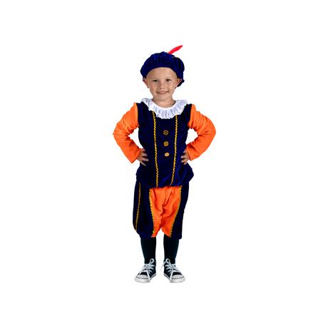 Pietenpak Oranje Blauw 98 - 110 cm
