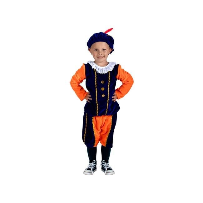 Pietenpak Oranje Blauw 98 - 110 cm