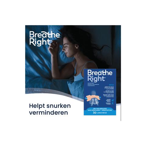 Breathe Right Neusstrips Large 30 stuks&nbsp;