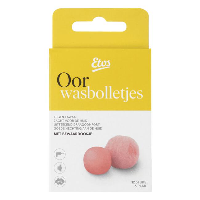 Etos Oordopjes Was 12 stuks