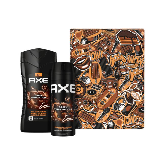 AXE Dark Temptation Toilettas Geschenkset 250ml + 150ml