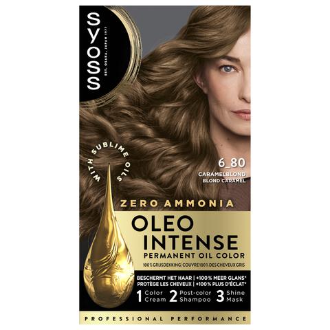Syoss Oleo Intense Permanente Haarkleuring 6-80 Caramel Blond/Blond Caramel
