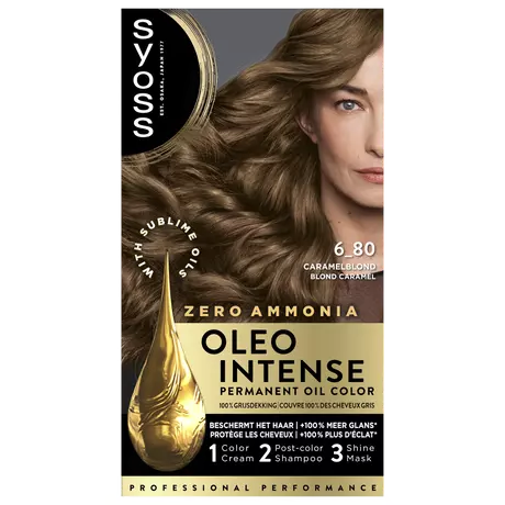 Syoss Oleo Intense Permanente Haarkleuring 6-80 Caramel Blond/Blond Caramel