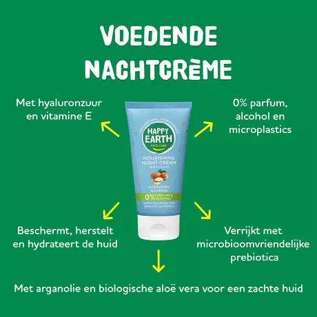 Happy Earth 100% Natuurlijke Face Care Nourishing Night Cream 50 ML