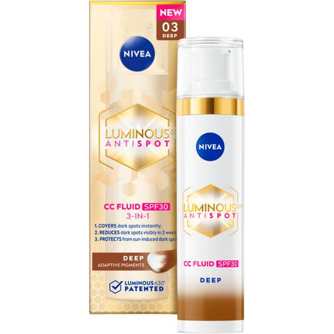 NIVEA Cellular Luminous630 CC Fluid SPF30 Dark 40 ML