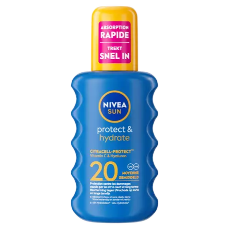 NIVEA SUN Zonnebrand Protect & Hydrate Spray SPF 20 200 ML