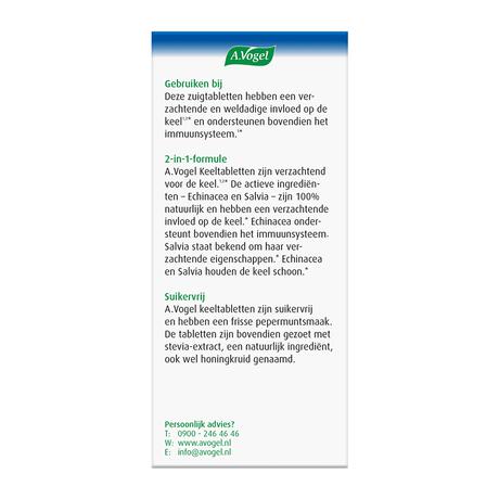 A.Vogel Keeltabletten Verzacht De Keel1,2* Zuigtabletten 20 stuks