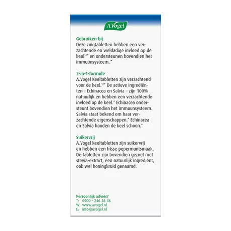 A.Vogel Keeltabletten Verzacht De Keel1,2* Zuigtabletten 20 stuks