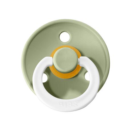 BIBS Glow in the dark Fopspeen Two Pack Natuurlijk Rubber Sage/Cloud Maat 2