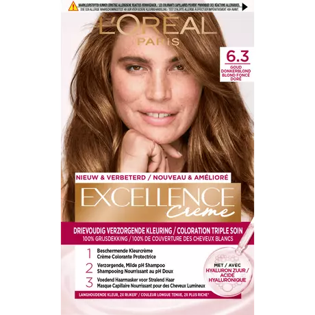 L'Oréal Paris Excellence Crème Verzorgende Kleuring 6.30 Donker Goudblond