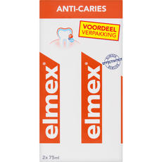 elmex® Anti-Caries Tandpasta voordeelverpakking 2 x 75 ML