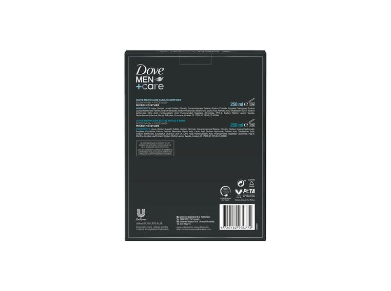 Dove Men+Care Cool Fresh & Minerals + Sage Duo Shower geschenkset 2x 250ml