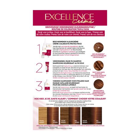 L'Oréal Paris Excellence Crème Permanente Haarverf  6.41