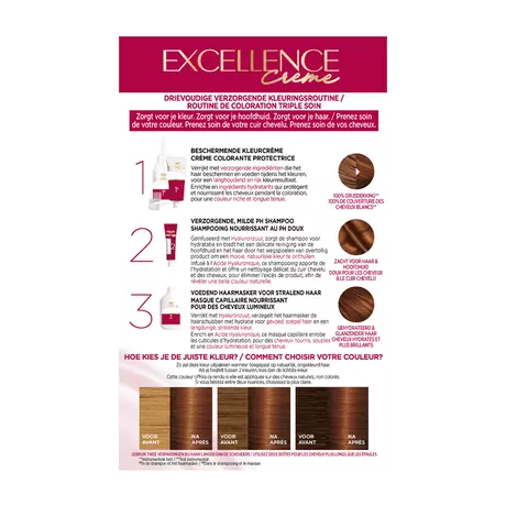 L'Oréal Paris Excellence Crème Permanente Haarverf  6.41