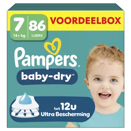 Pampers Baby Dry Voordeelbox Luiers Maat 7 15+ kg 86 stuks