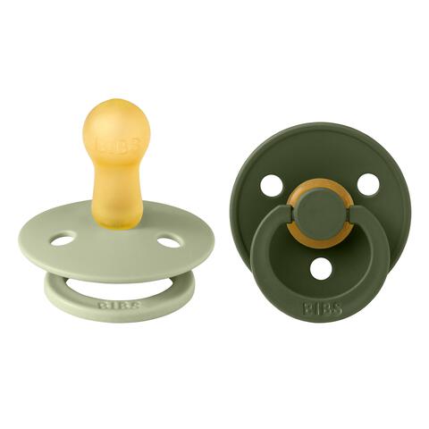 BIBS Fopspeen Two Pack Natuurlijk Rubber Sage/Hunter Green Maat 2