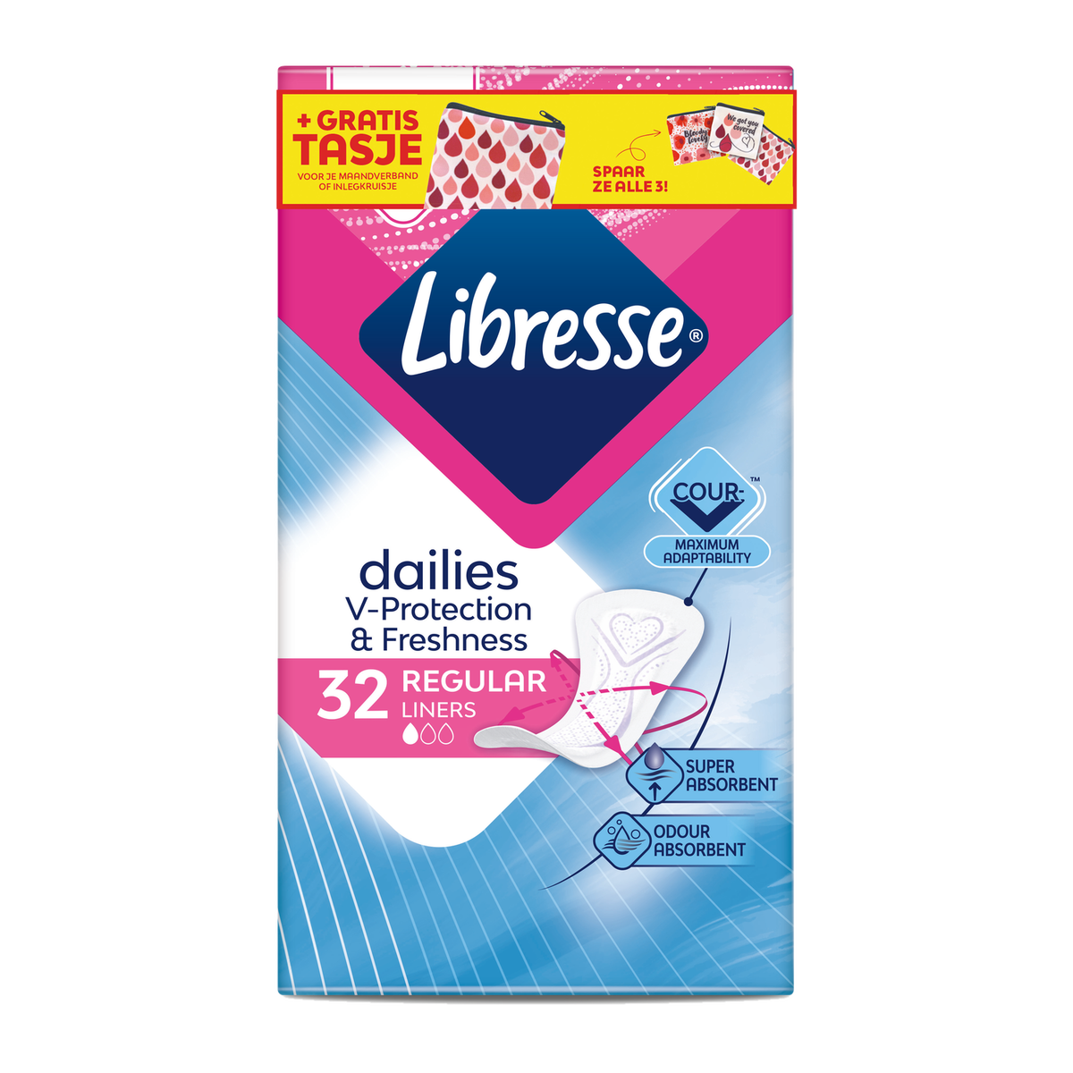 Libresse Inlegkruisjes Normal — 32 stuks