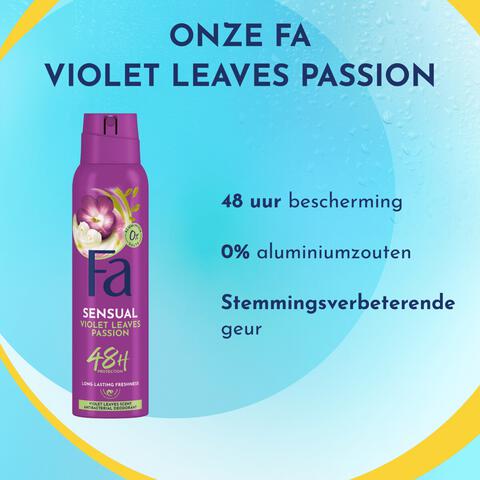Fa Violet Leaves Passion Deodorant Spray 150 ML