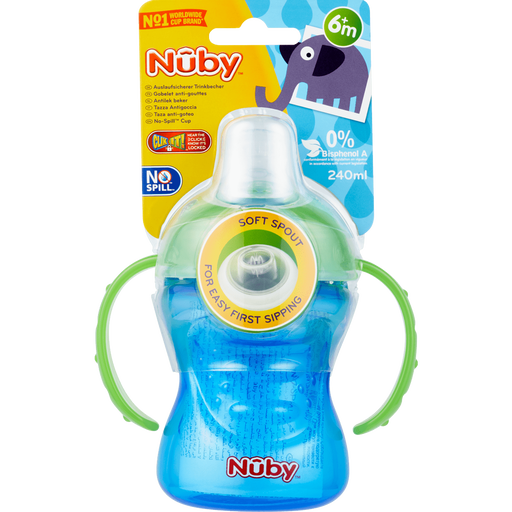 Nûby Super Sprout Anti-Lek Drinkbeker 6+ Maanden Blauw 240 ML