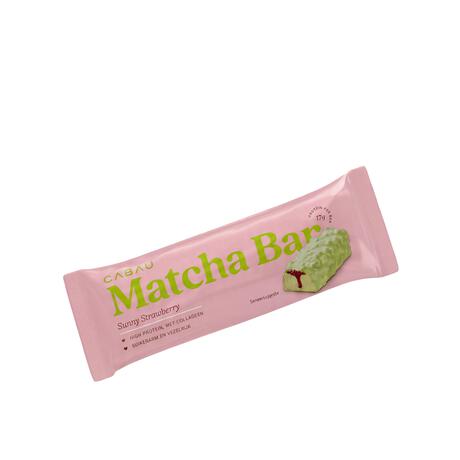 Cabau Protein Bar Matcha Sunny Strawberry 55 gram
