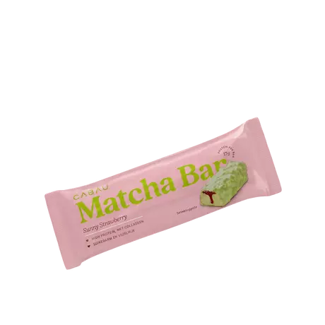 Cabau Protein Bar Matcha Sunny Strawberry 55 gram