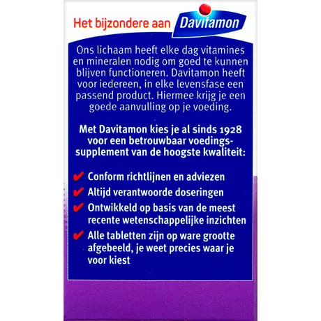 Davitamon Vitamine D 50+ Citroensmaak Tabletten 250 stuks