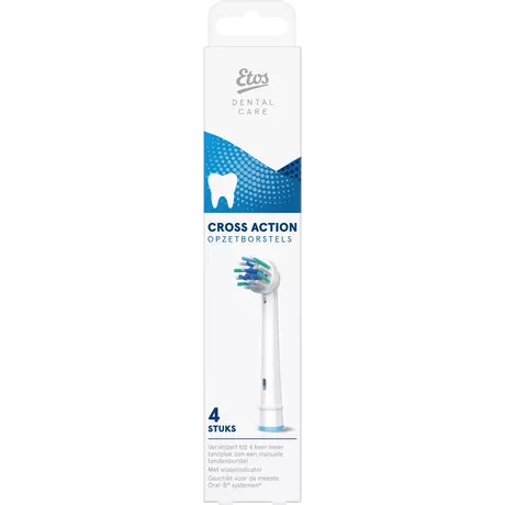 Etos Opzetborstels Cross Action 4 pack